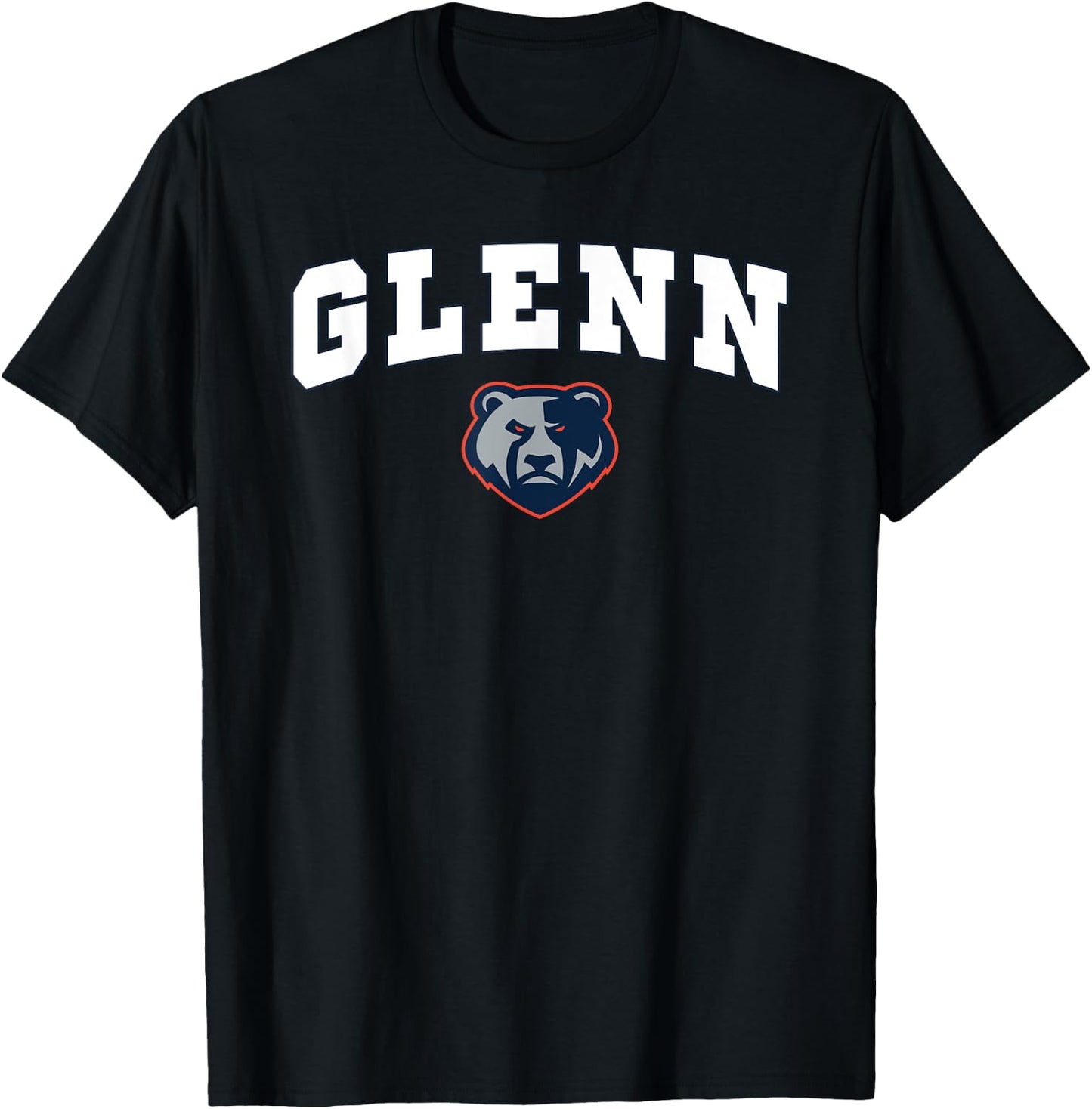 Glenn High School Grizzlies C2 T-Shirt - T-Shirt | Black
