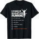 6 Stages Of Marathon Running Funny Runner Sport Lover Gift T-Shirt - T-Shirt | Black