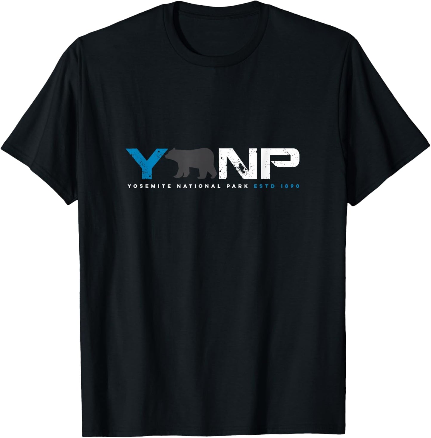 Yosemite National Park Retro Vintage Graphic T-Shirt - T-Shirt | Black
