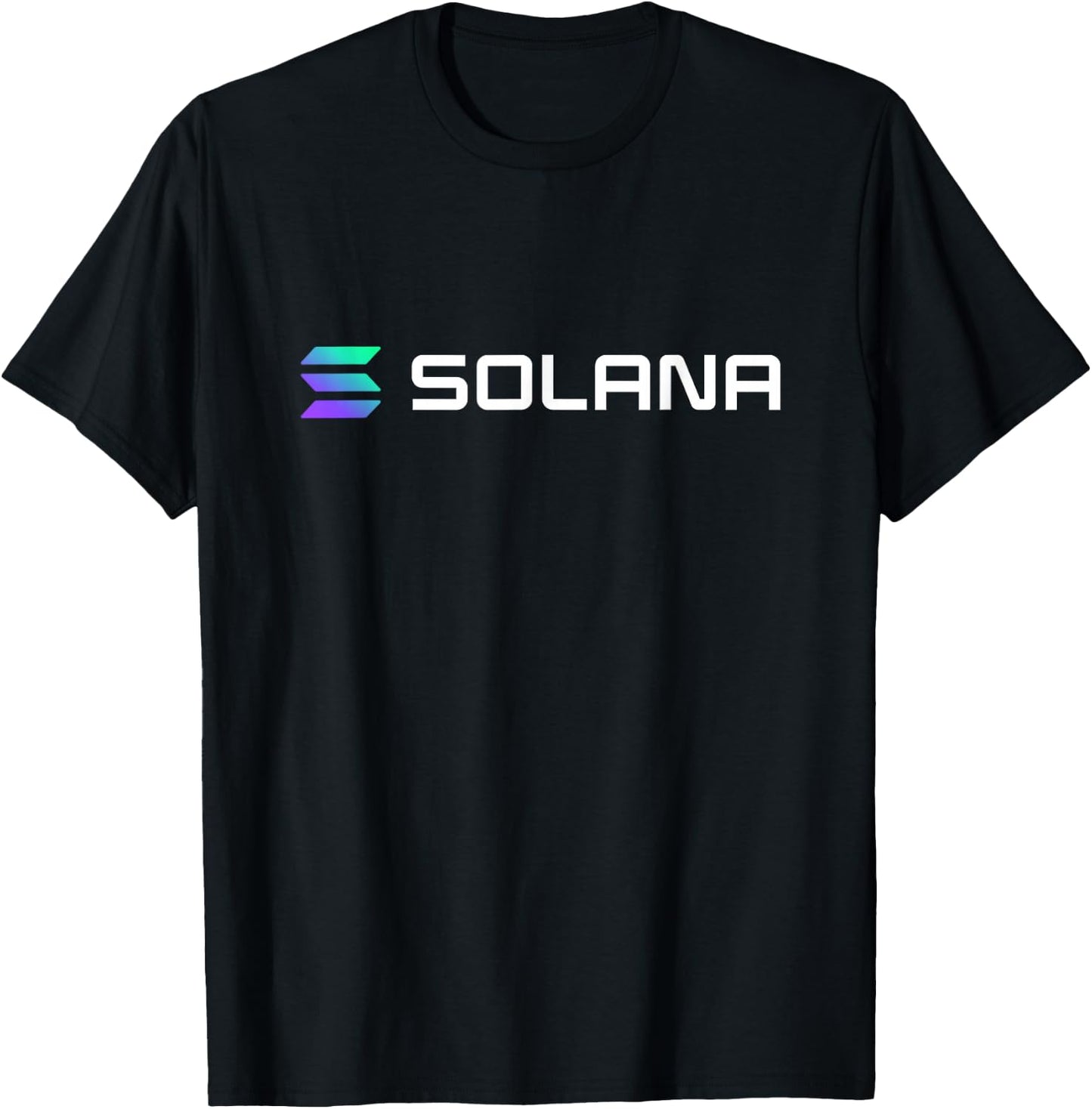 Solana SOL Logo Crypto T-Shirt - T-Shirt | Black