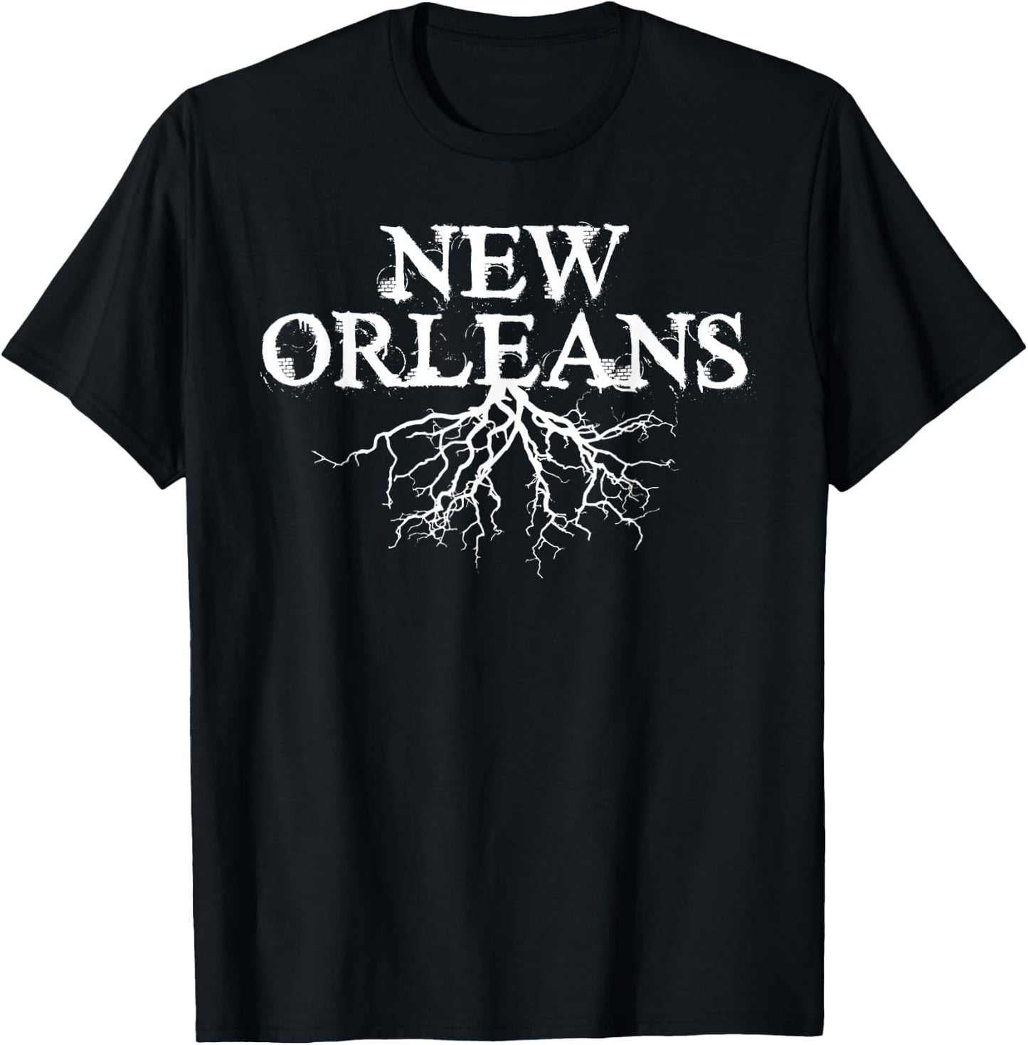 New Orleans Roots Grunge T-Shirt - T-Shirt | Black