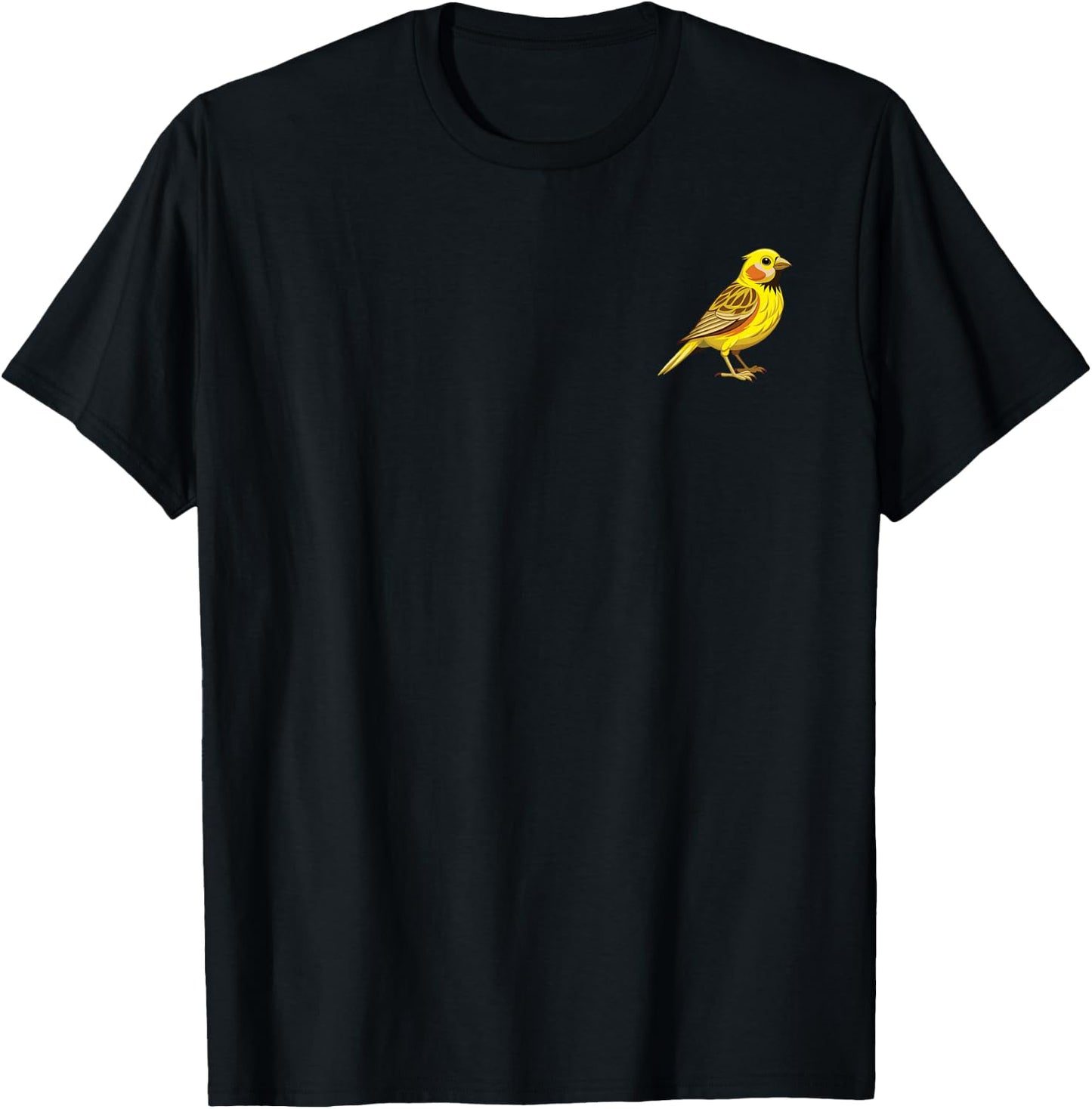 American Goldfinch Bird in the Pocket Cute Nature Design T-Shirt - T-Shirt | Black