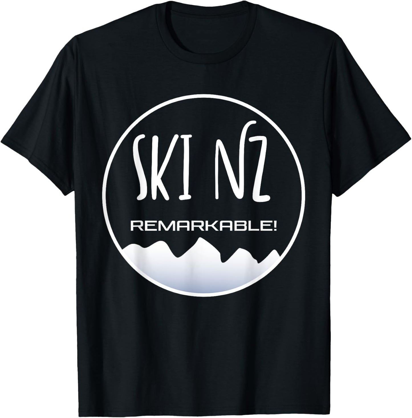 Ski New Zealand - the Remarkables Mountains Queenstown T-Shirt - T-Shirt | Black