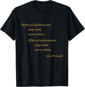 Inspirational Designs Women's Red Zen Quote , Small, Short Sleeve T-Shirt - T-Shirt | Black