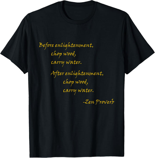 Inspirational Designs Women's Red Zen Quote , Small, Short Sleeve T-Shirt - T-Shirt | Black