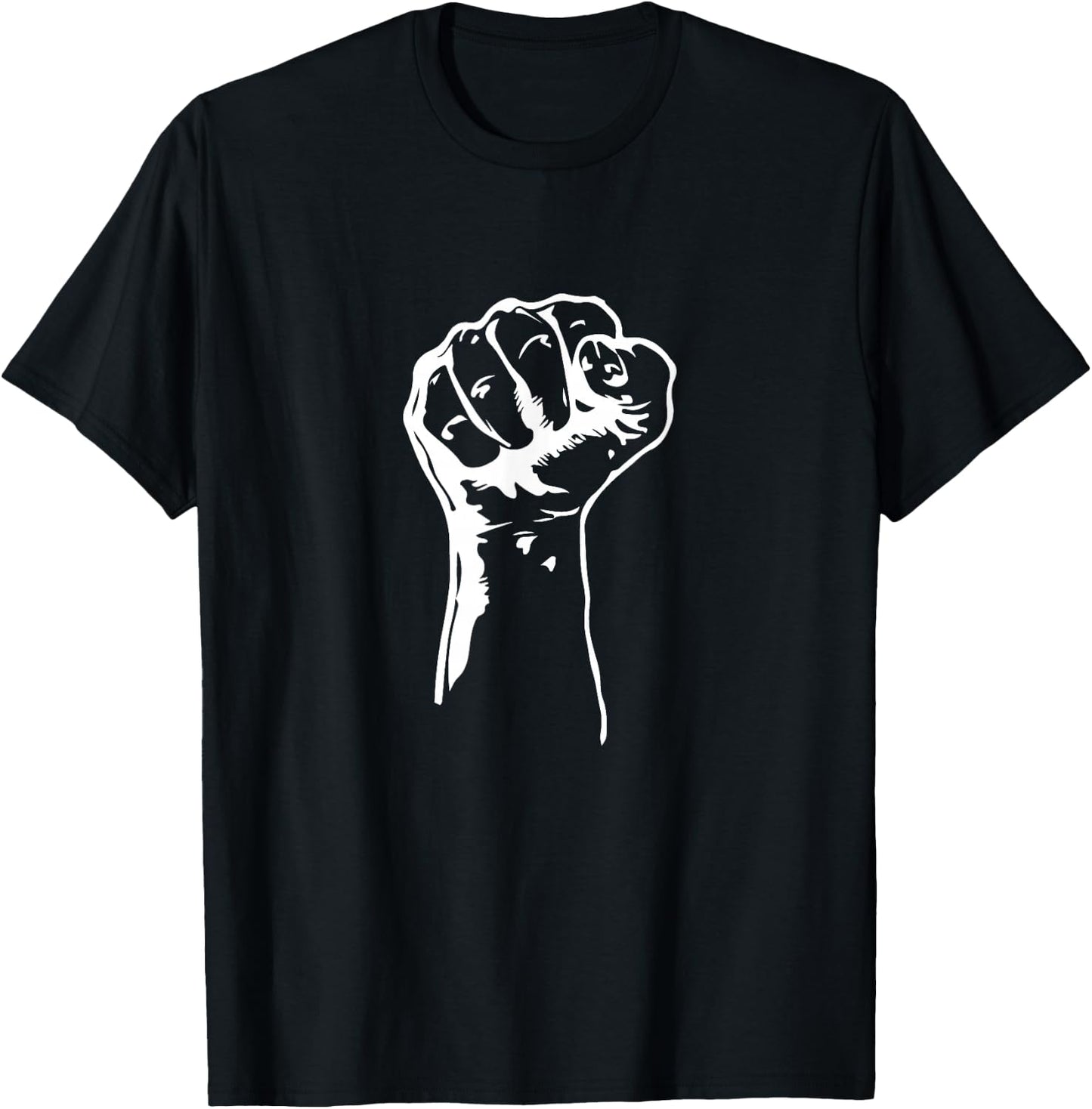 Civil Rights Equality Freedom Justice Fist BLM Power T-Shirt - T-Shirt | Black