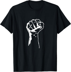 Civil Rights Equality Freedom Justice Fist BLM Power T-Shirt - T-Shirt | Black