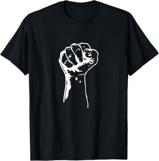 Civil Rights Equality Freedom Justice Fist BLM Power T-Shirt - T-Shirt | Black