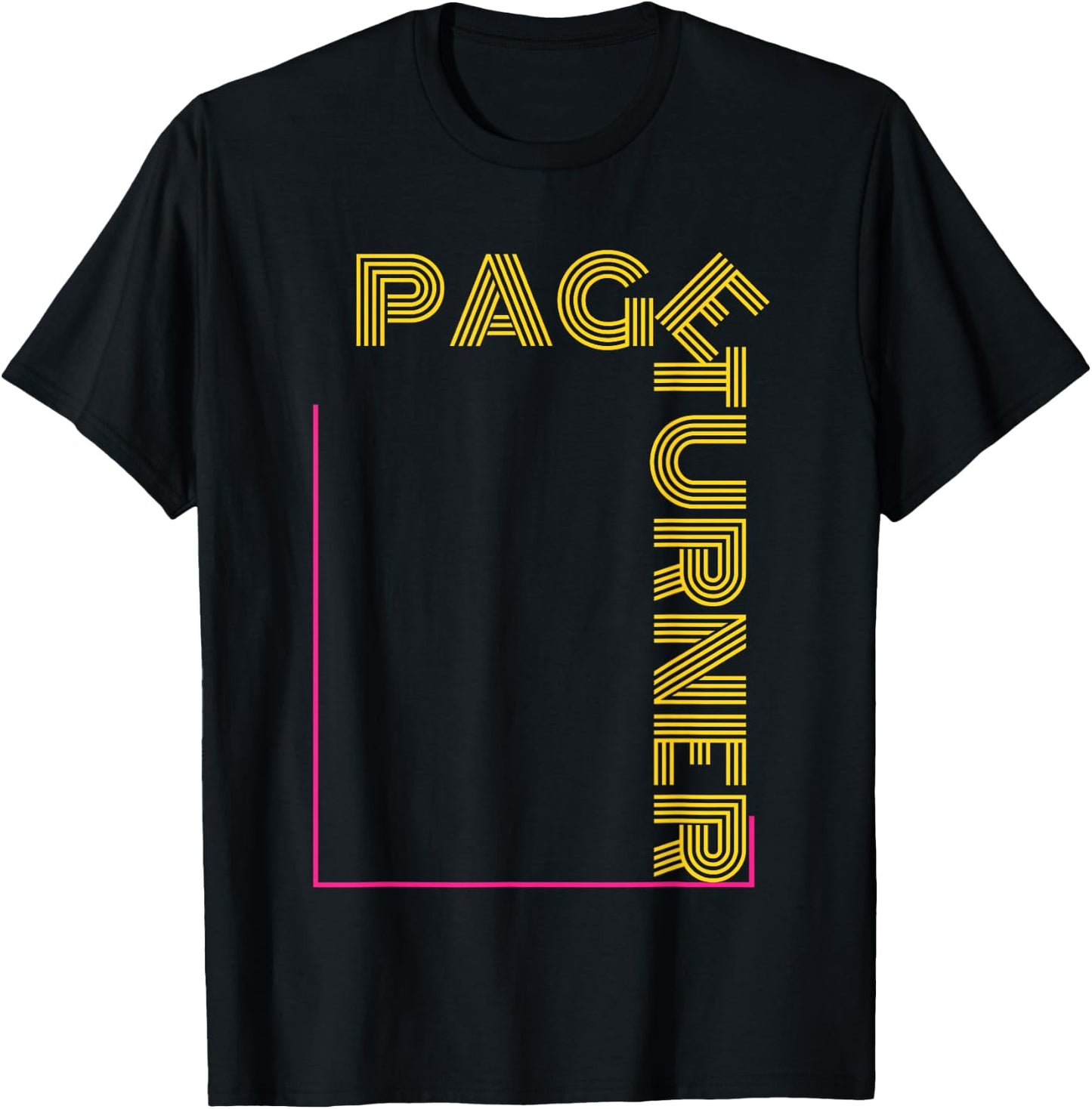 Page Turner Book Lover Library Reading School Student Reader T-Shirt - T-Shirt | Black