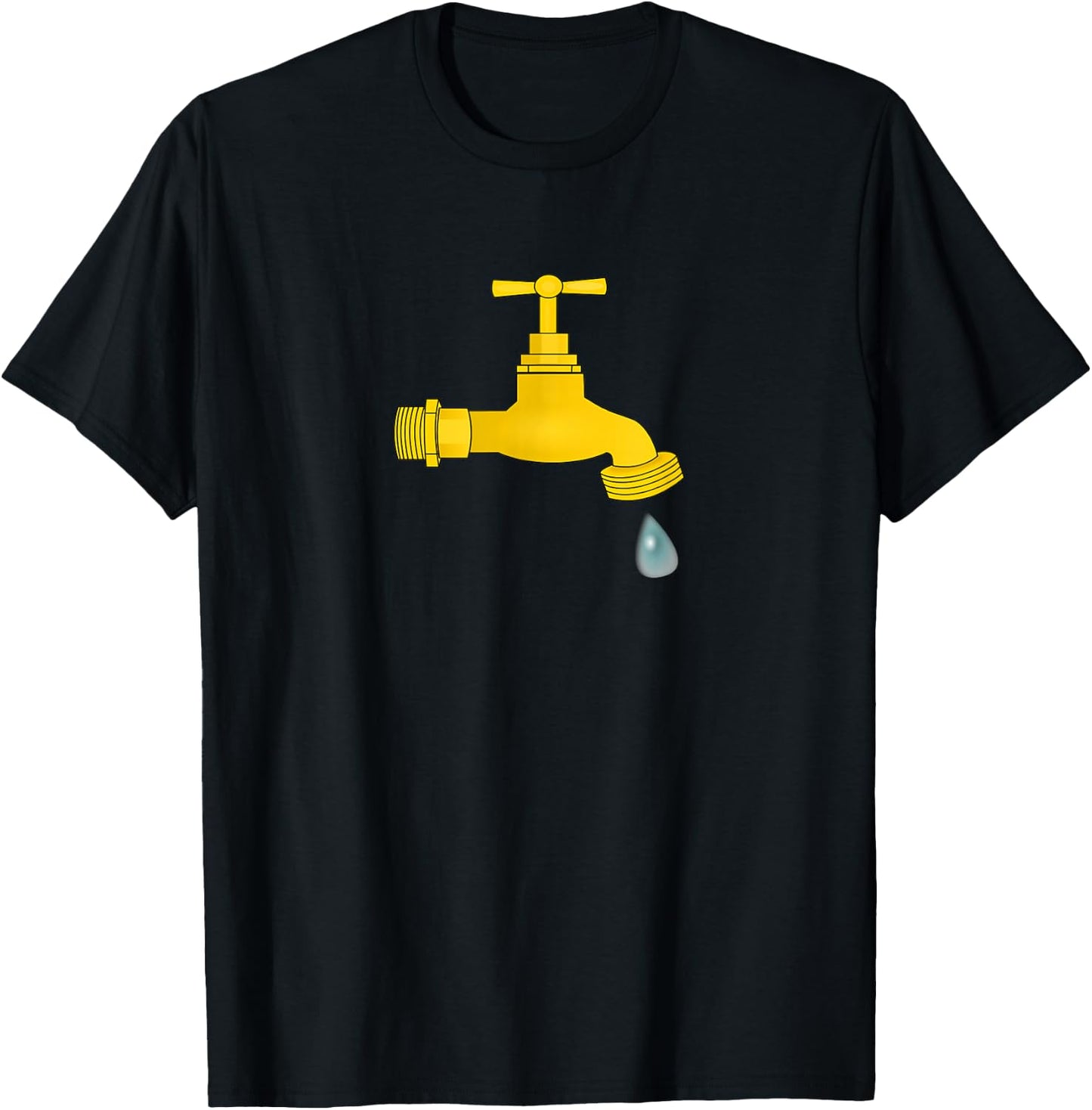 Dripping Faucet Leaky Faucet Drip Shirt Plumber Gift T-Shirt - T-Shirt | Black