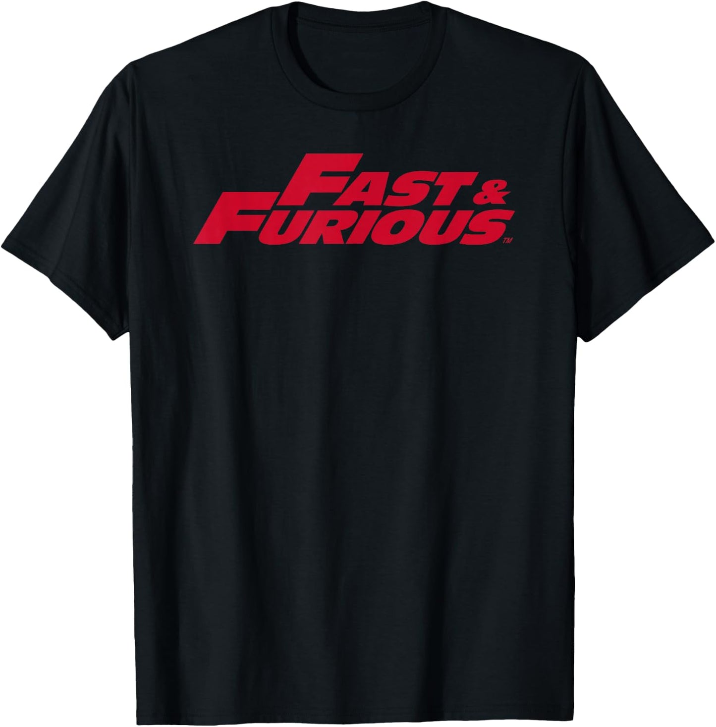 Fast & Furious Classic Red Logo T-Shirt - T-Shirt | Black