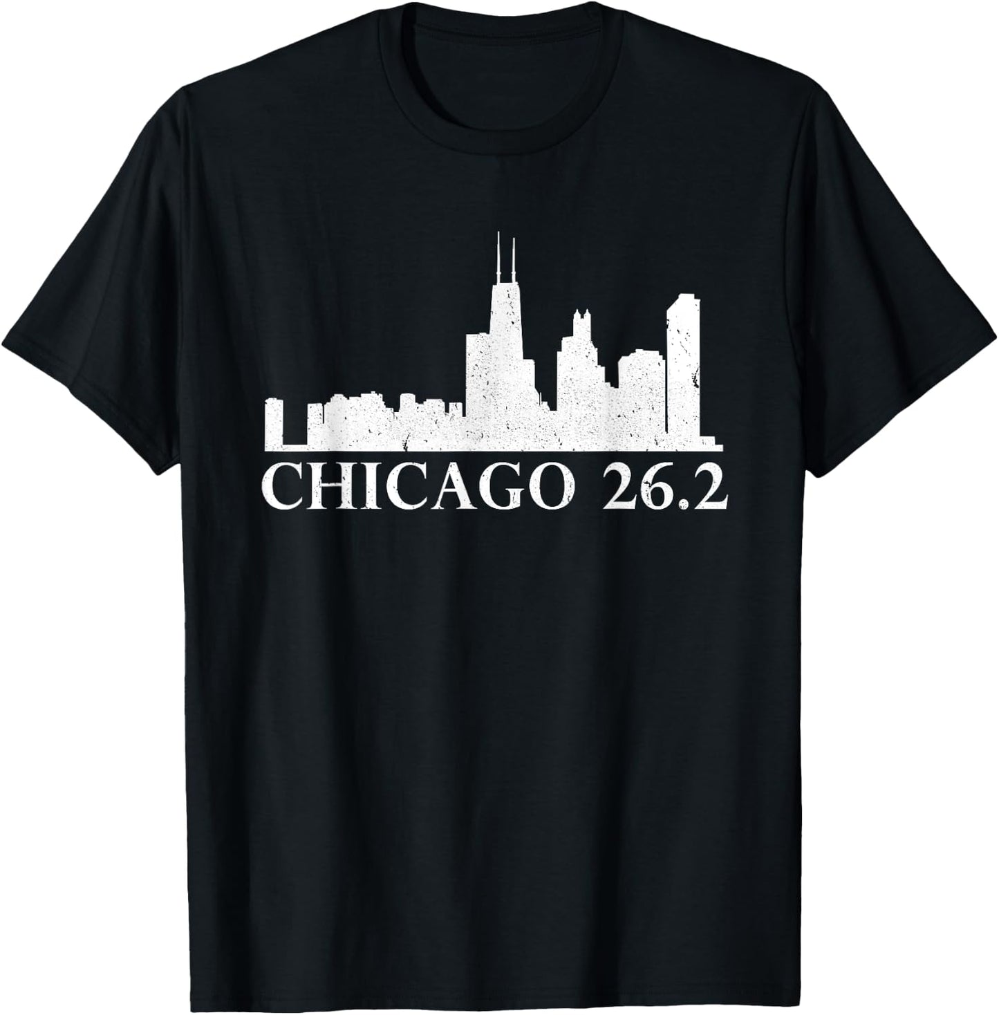 Chicago 26.2 Running Marathon Illinois Marathoner Shirt T-Shirt - T-Shirt | Black