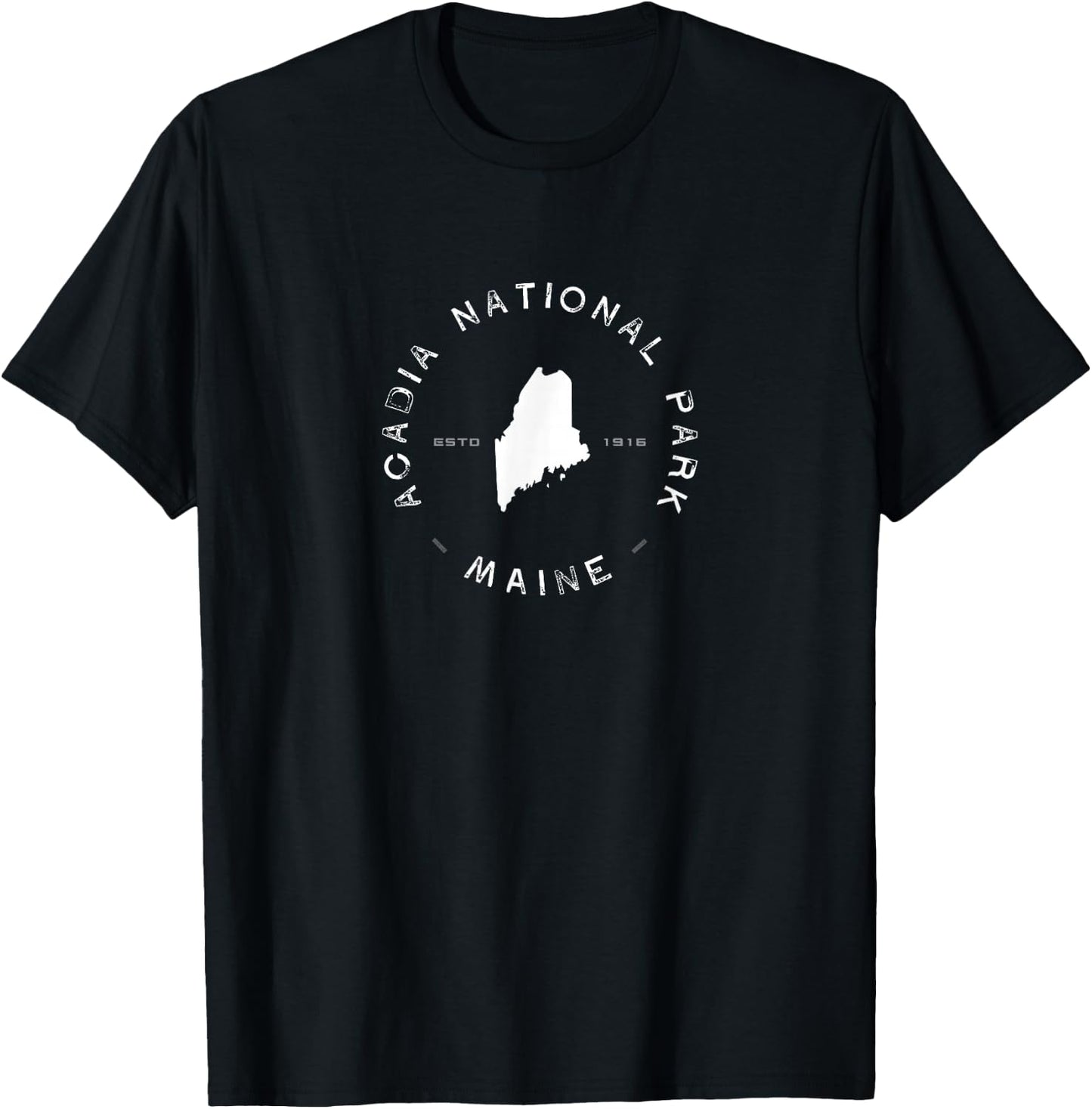 Acadia National Park Maine Graphic T-Shirt - T-Shirt | Black