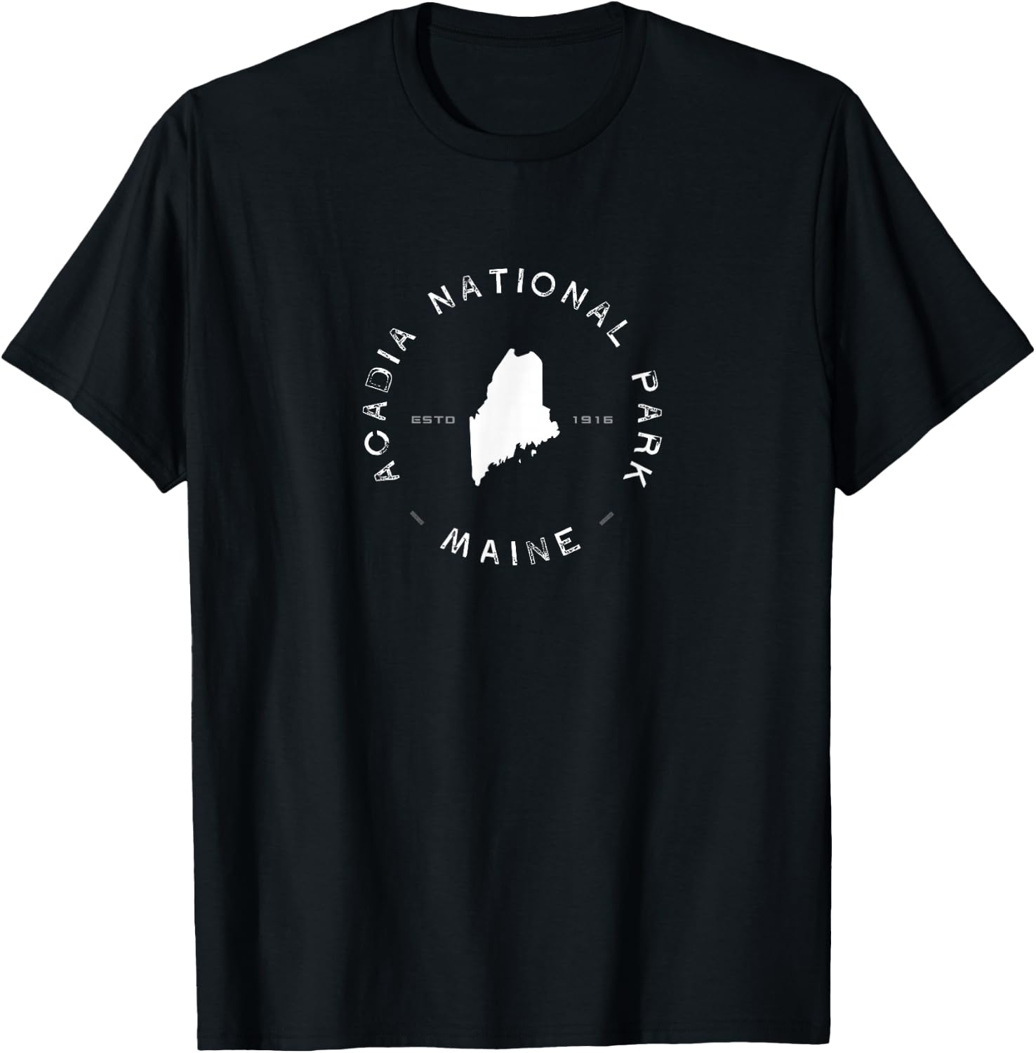 Acadia National Park Maine Graphic T-Shirt - T-Shirt | Black