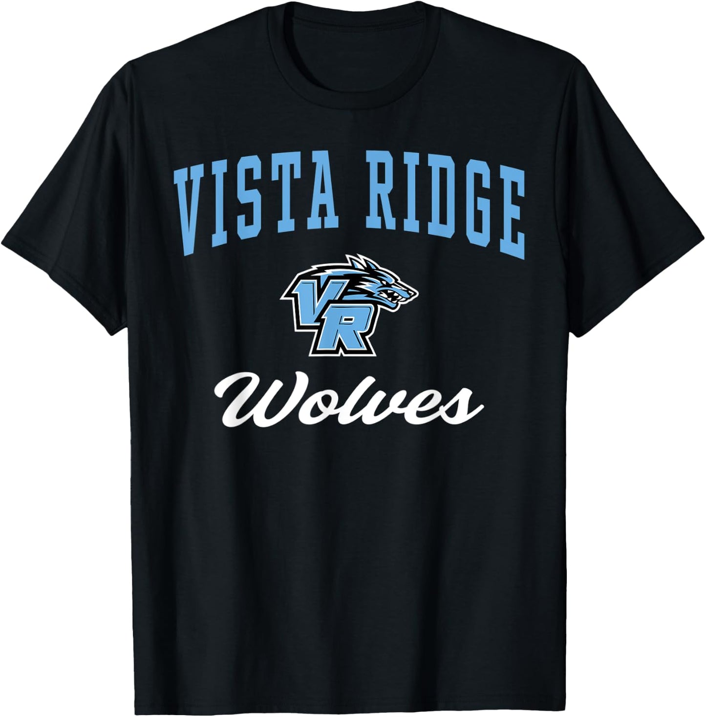 Vista Ridge High School Wolves C3 T-Shirt - T-Shirt | Black