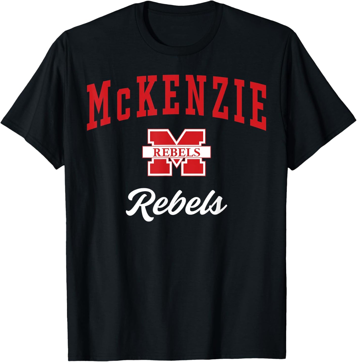 McKenzie High School Rebels C3 T-Shirt - T-Shirt | Black