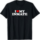 I Love My Inmate Design - Heart My Prisoner T-Shirt - T-Shirt | Black