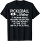 Pickleball Widow Pickleball Wife Of A Pickleball Player T-Shirt - T-Shirt | Black