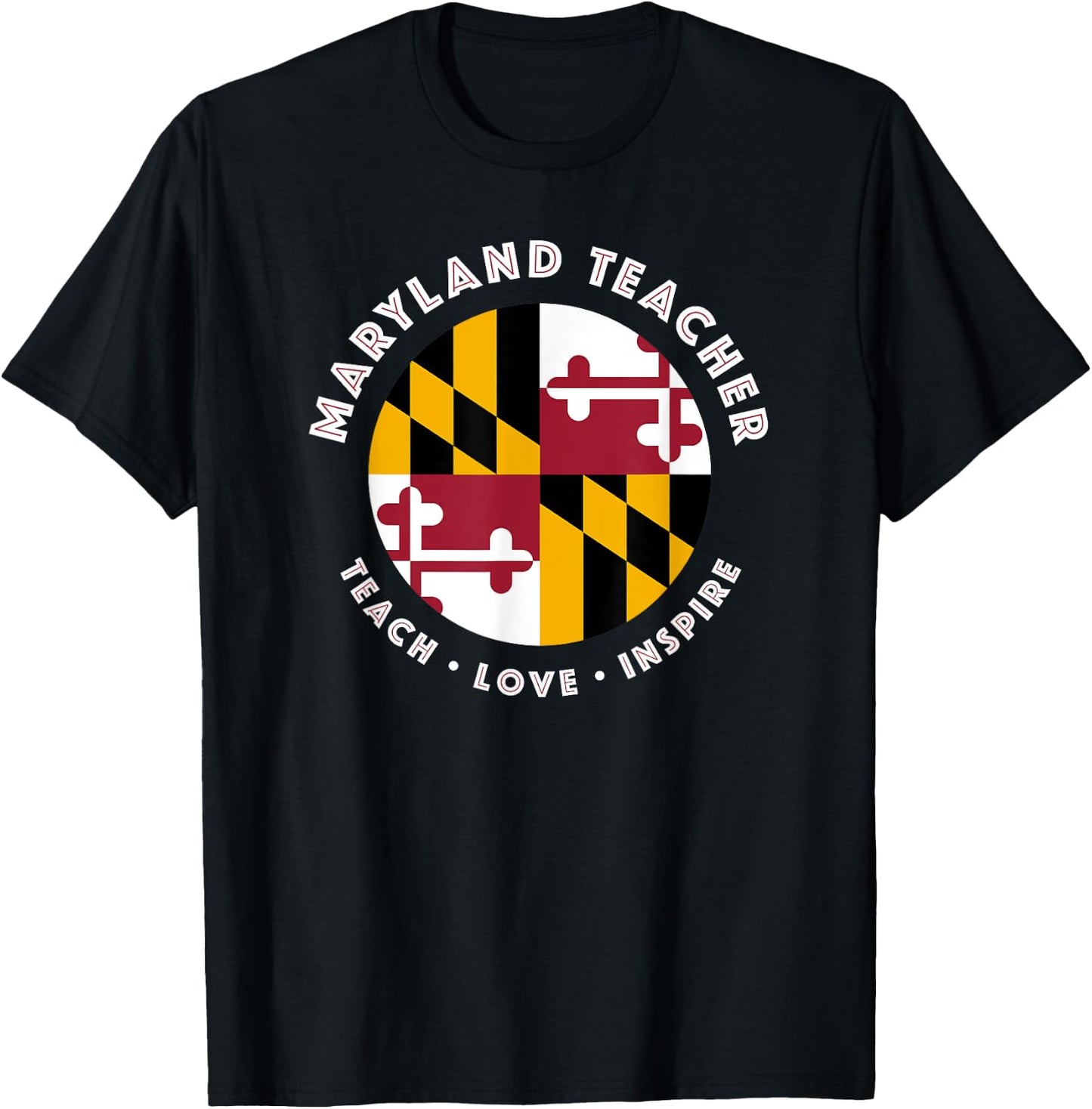 Maryland Teacher Men Women T-Shirt - T-Shirt | Black