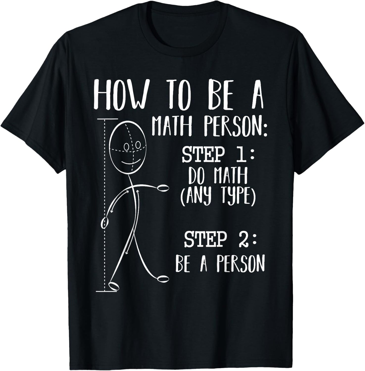 How To Be A Math Person Equation Calculation Lover Quotes T-Shirt - T-Shirt | Black