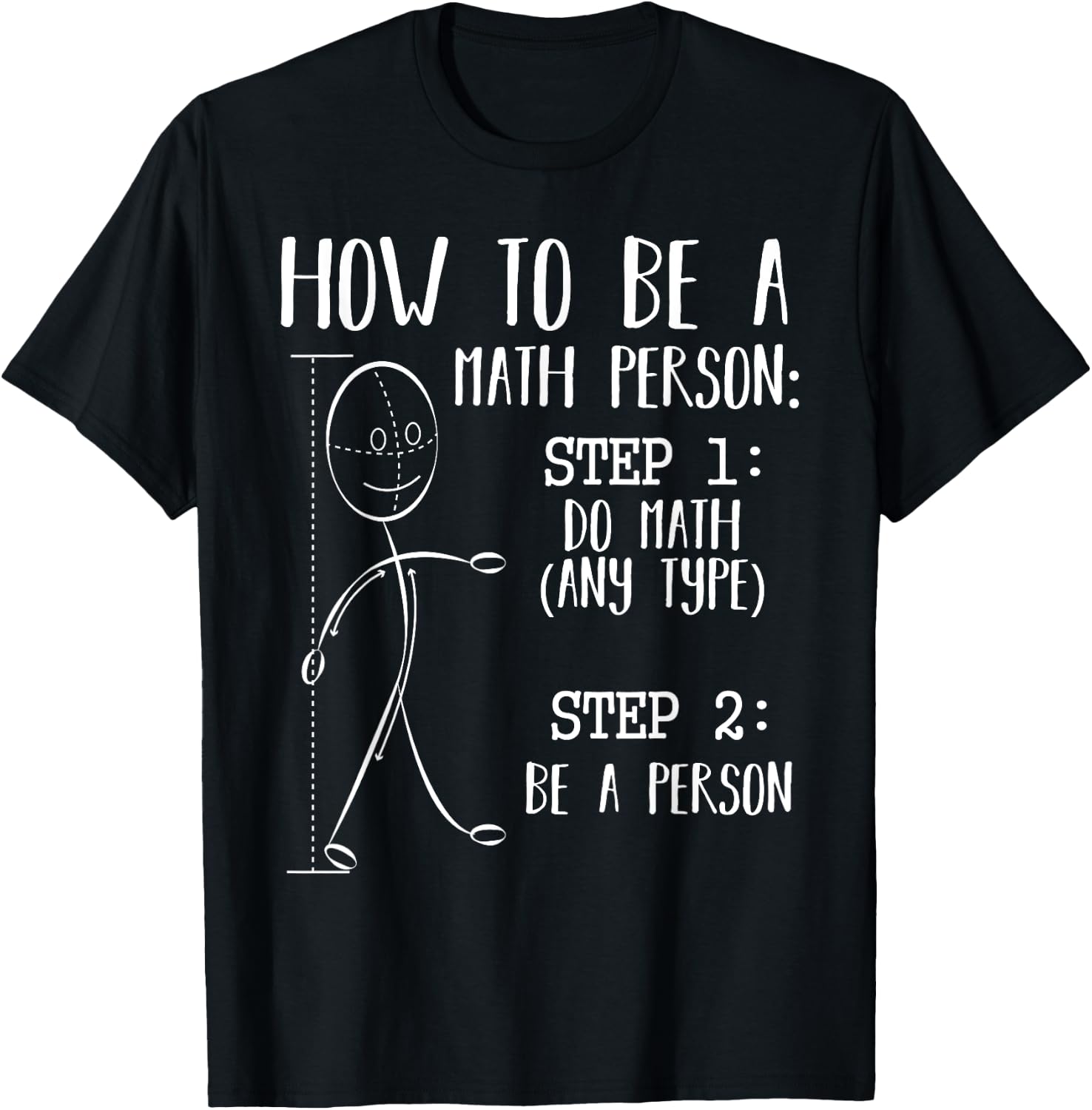 How To Be A Math Person Equation Calculation Lover Quotes T-Shirt - T-Shirt | Black