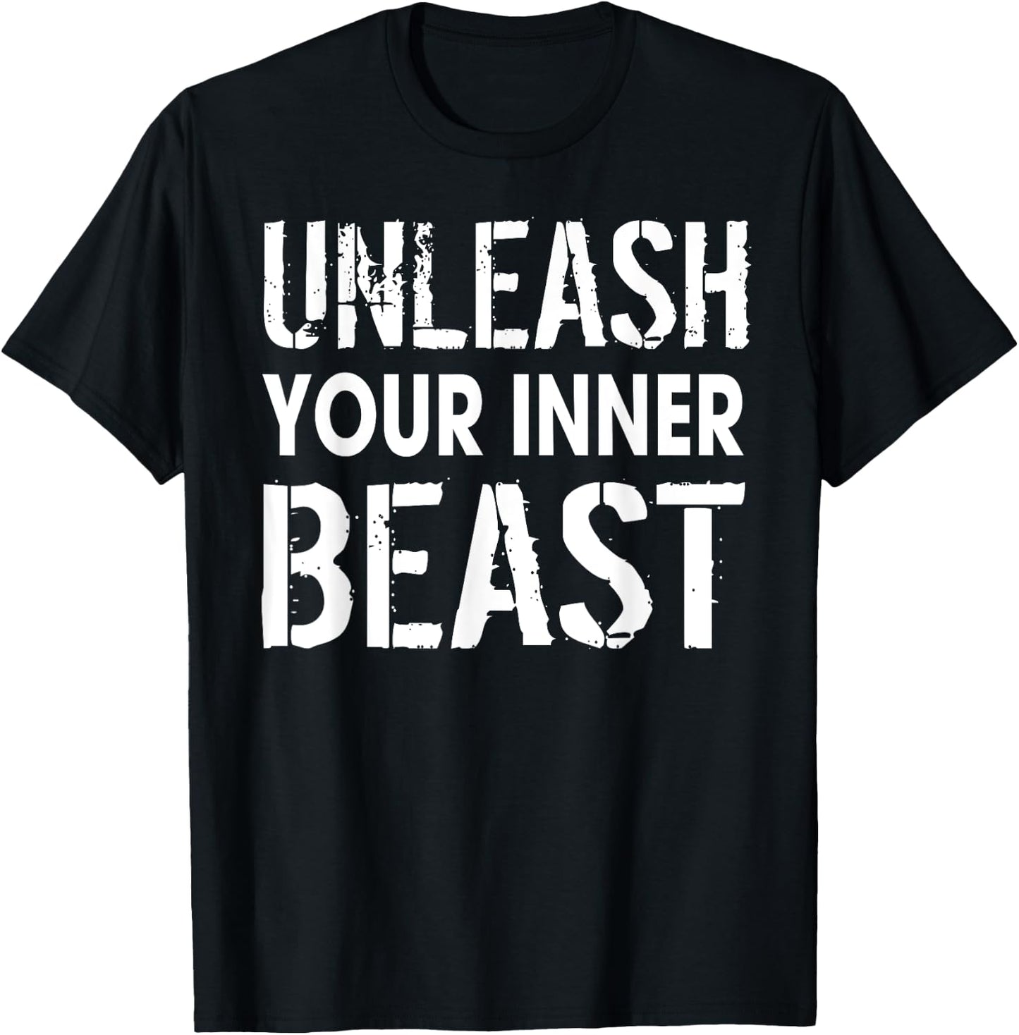 Unleash Your Inner Beast Powerlifting Weightlifter Workout T-Shirt - T-Shirt | Black