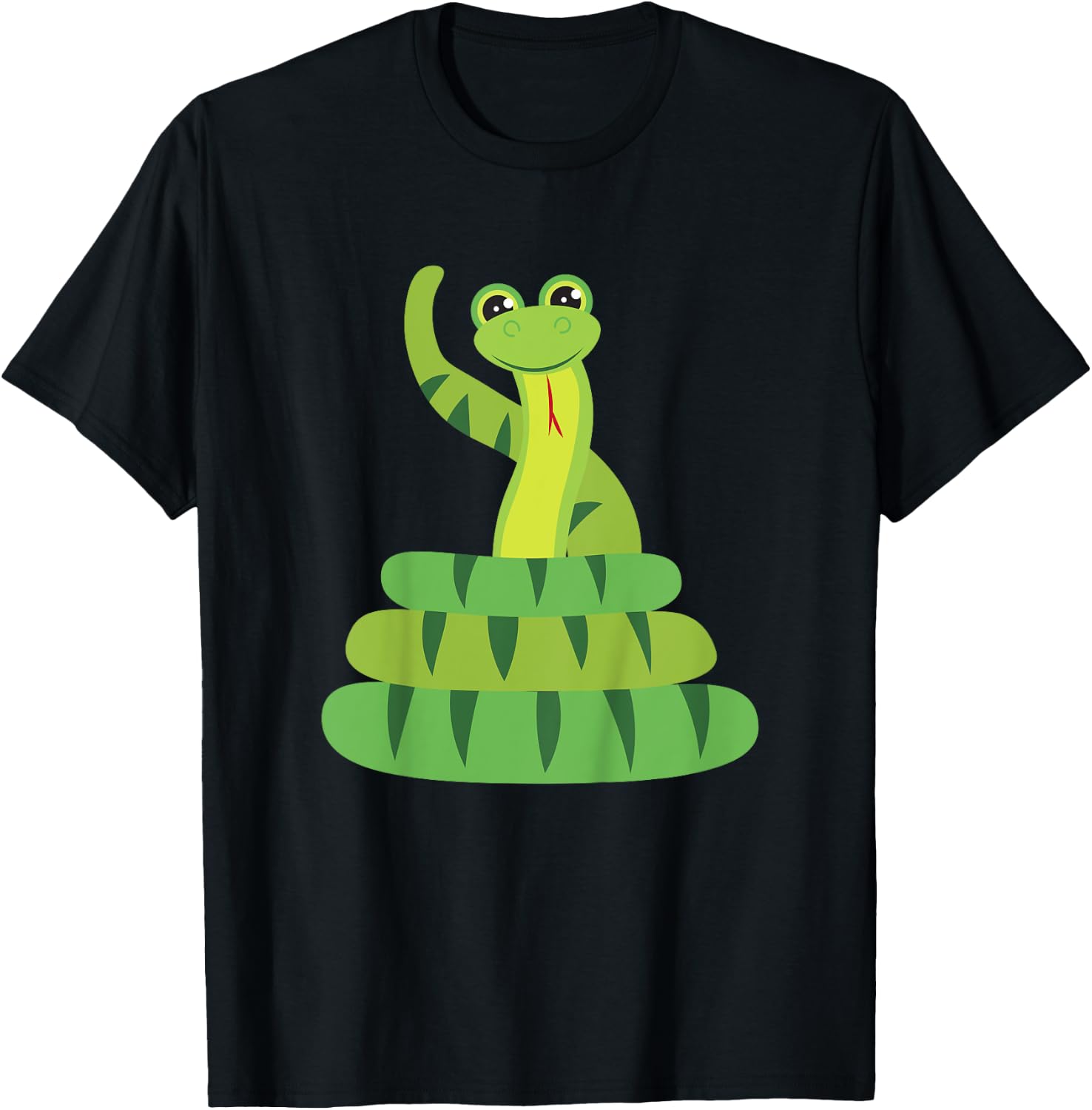 Funny Boa Constrictor Python Reptile Snake Boys Girls T-Shirt - T-Shirt | Black