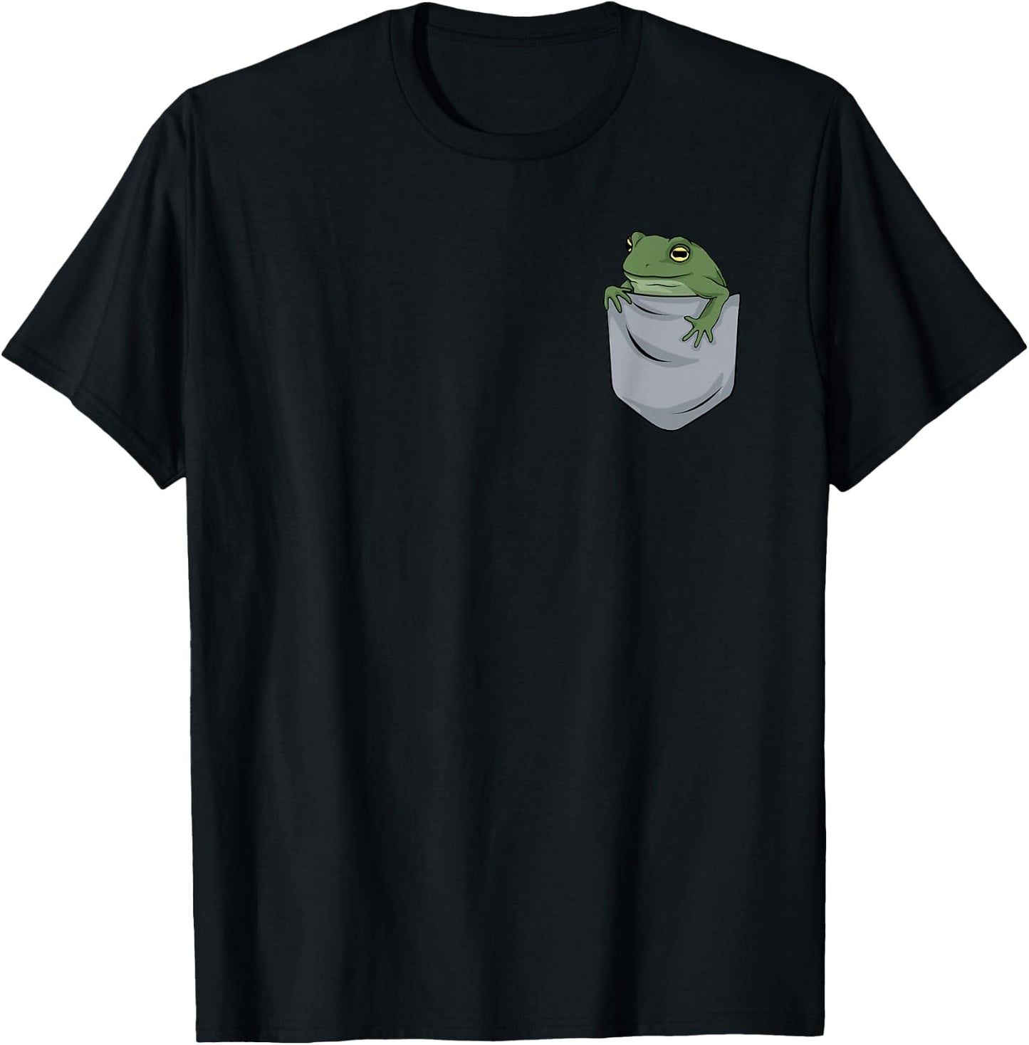 Frog in chest pocket T-Shirt - T-Shirt | Black