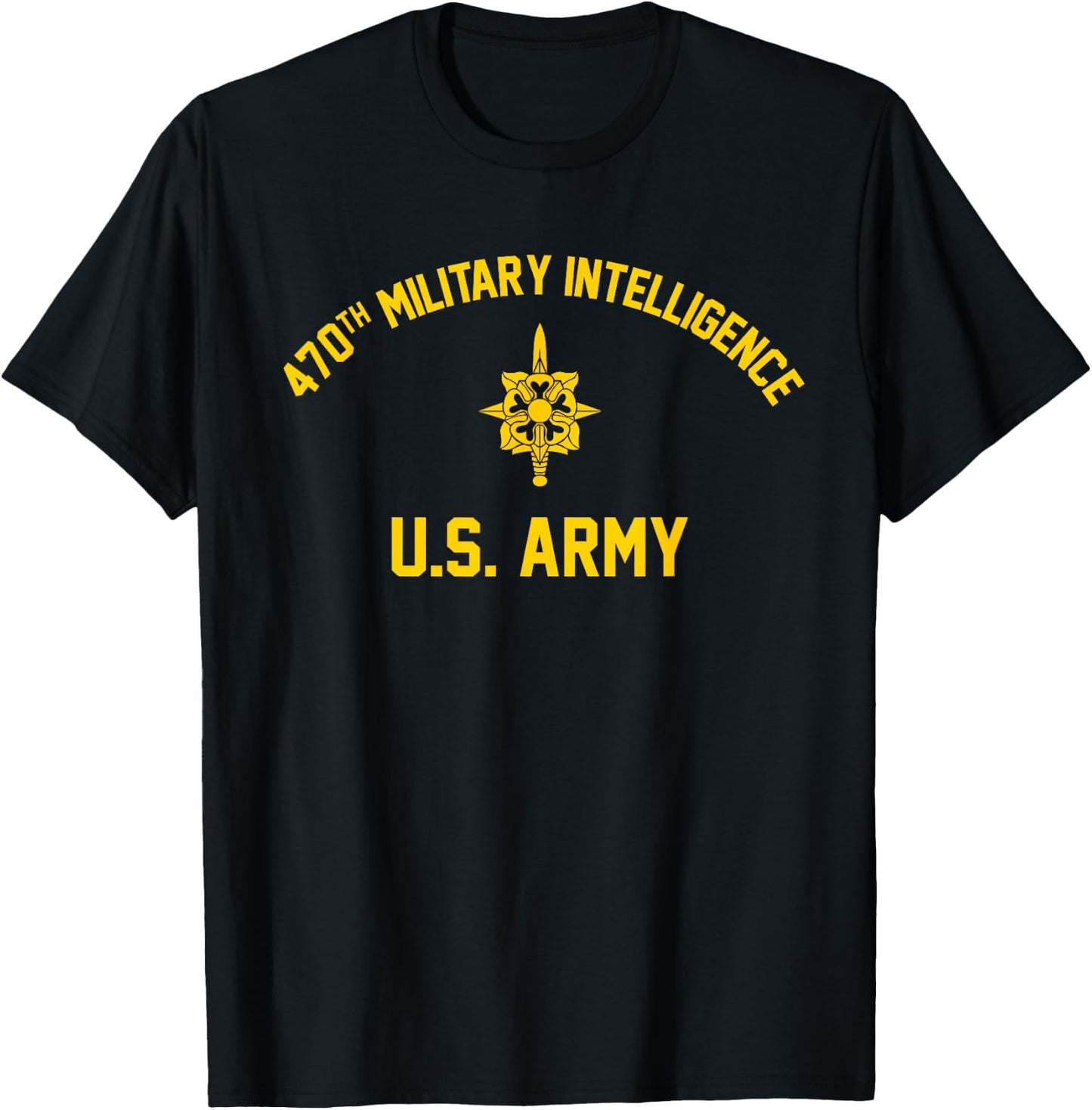470th Military Intelligence Brigade T-Shirt - T-Shirt | Black