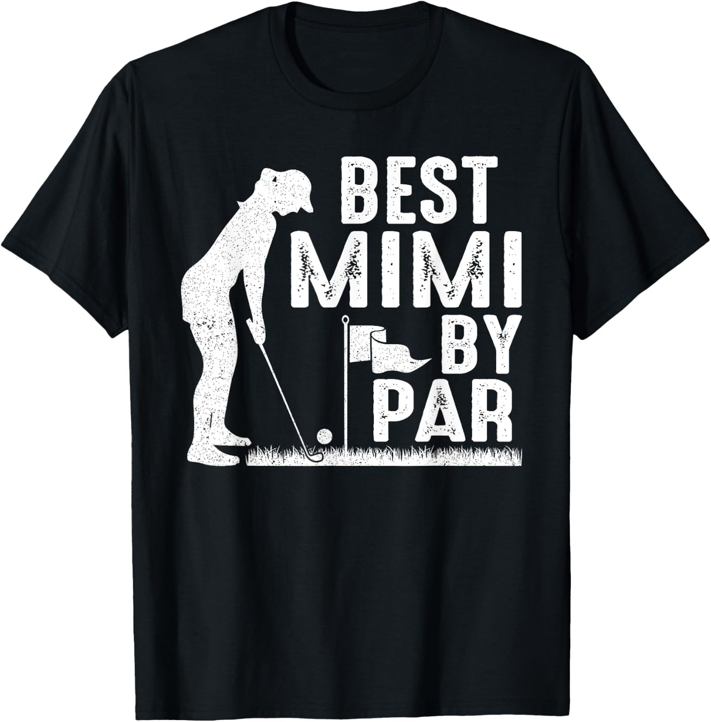Mother's Day Best Mimi By Par Funny Golf Lover Gifts T-Shirt - T-Shirt | Black