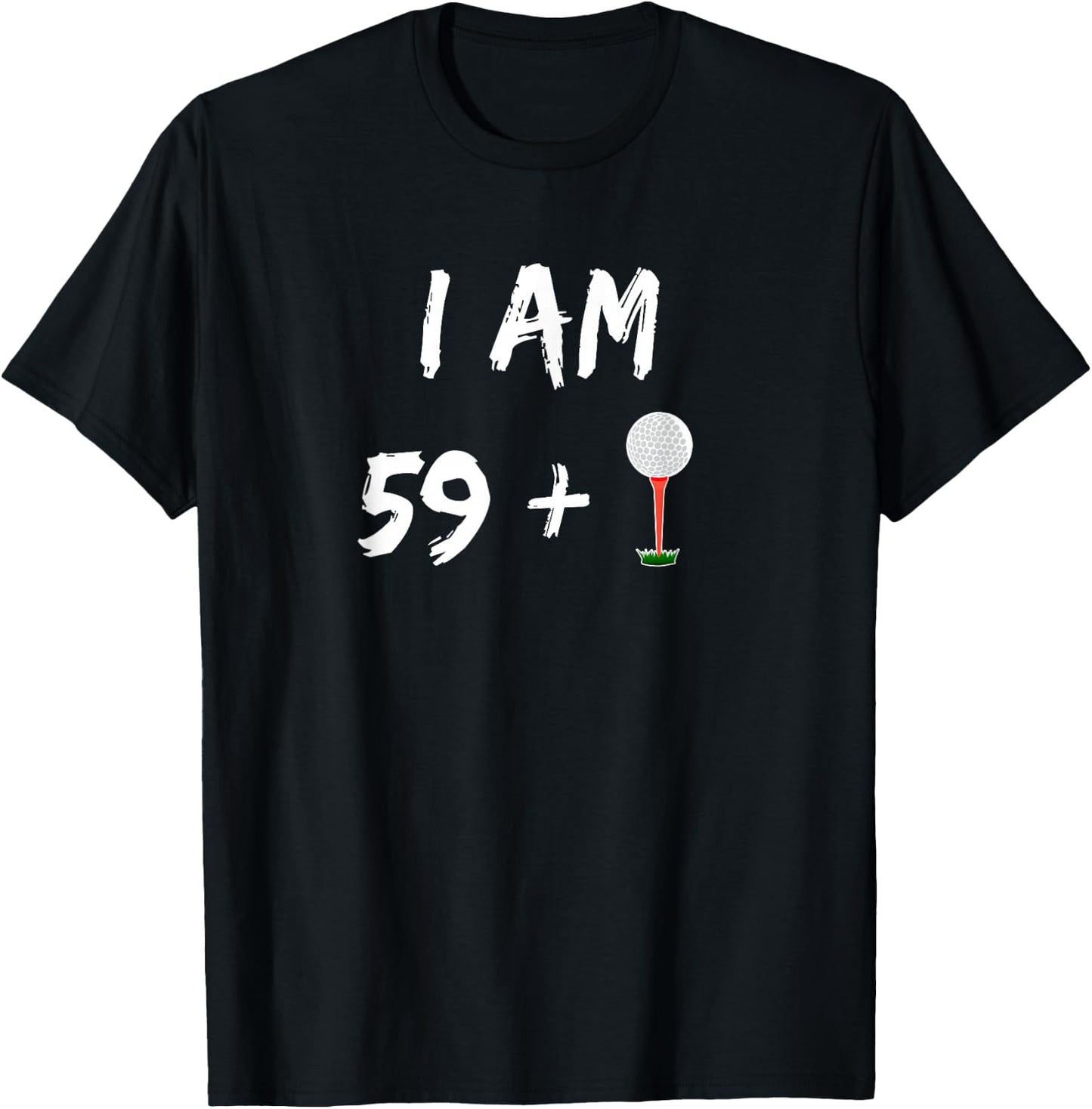 60th Birthday Golf Shirt Golfer Gift Golf Ball Party T-Shirt - T-Shirt | Black