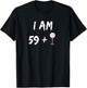 60th Birthday Golf Shirt Golfer Gift Golf Ball Party T-Shirt - T-Shirt | Black