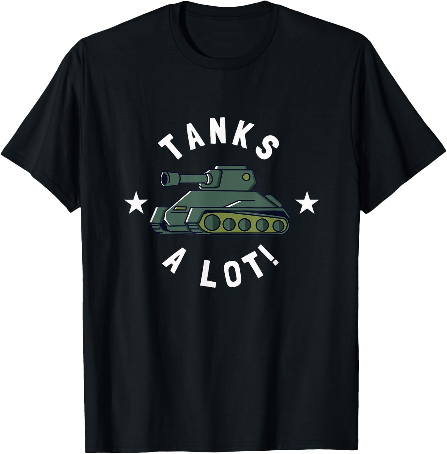 Tanks Alot! - Funny Tank Lovers T-Shirt - T-Shirt | Black