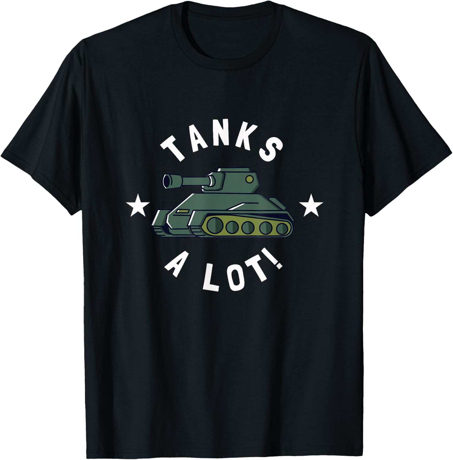 Tanks Alot! - Funny Tank Lovers T-Shirt - T-Shirt | Black
