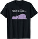 Funny Coffee Lover Sayings Lazy Hippo T-Shirt - T-Shirt | Black