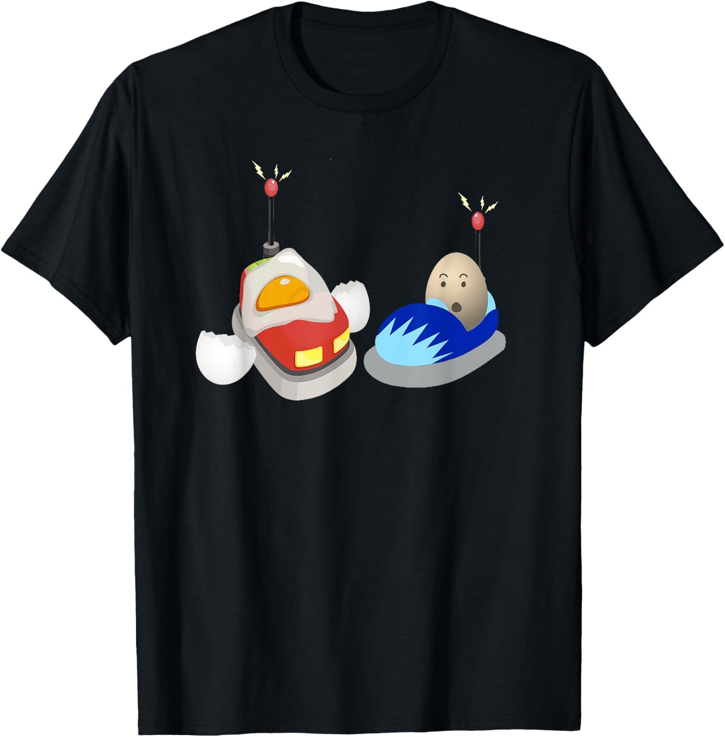 Eggs Bumper Funny Cars Food Humor Kids Man Cool T-Shirt - T-Shirt | Black