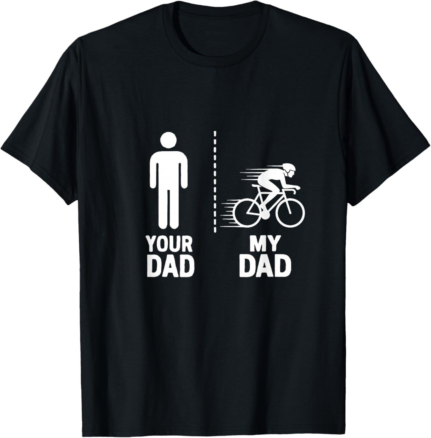Triathlete Your My Cool Dad vs Yours Funny Humor T-Shirt - T-Shirt | Black