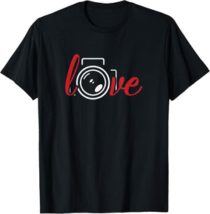 Photography T Shirt Love Photographer Gift T-Shirt - T-Shirt | Black