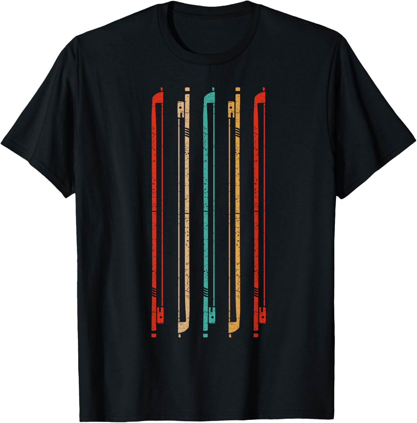 Retro Violin String Bow Shirt Violin Player Violinist Gift T-Shirt - T-Shirt | Black