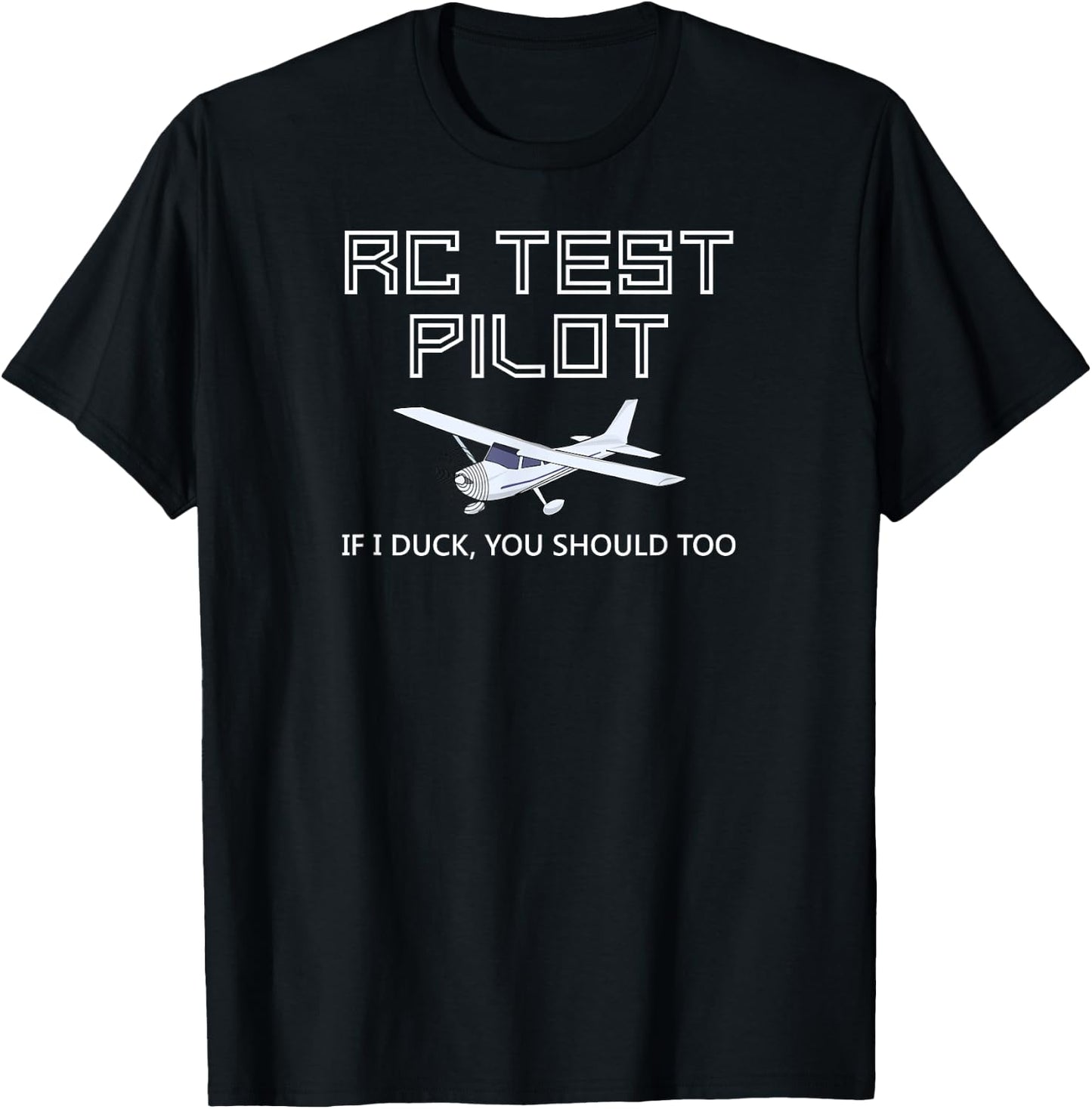 RC Plane Test Pilot Funny Radio Control Hobby T-Shirt - T-Shirt | Black