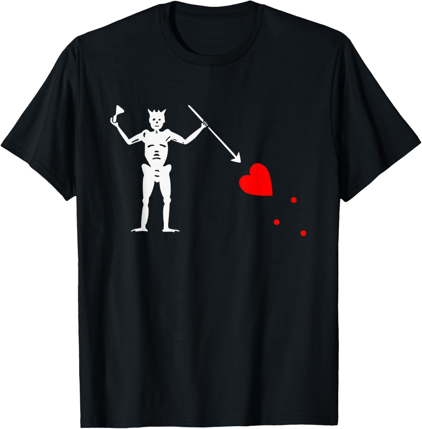 North Carolina Pirate Flag OBX Blackbeards Jolly Roger Shirt T-Shirt - T-Shirt | Black
