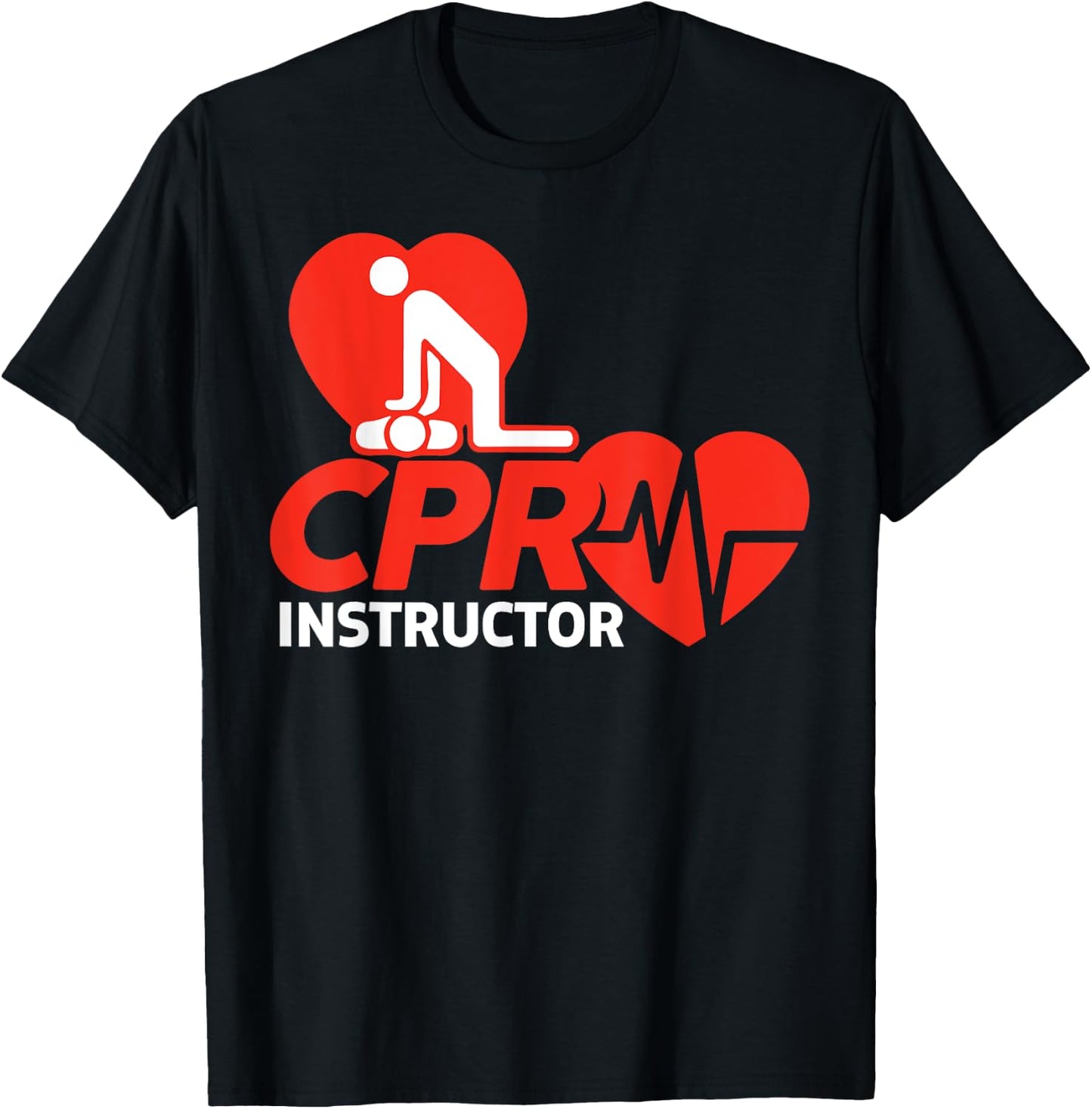 CPR Instructor Shirt EMS Volunteer Nurse Life Saver Gift T-Shirt - T-Shirt | Black