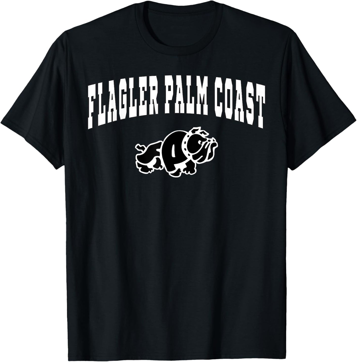Flagler Palm Coast High School Bulldogs C2 T-Shirt - T-Shirt | Black