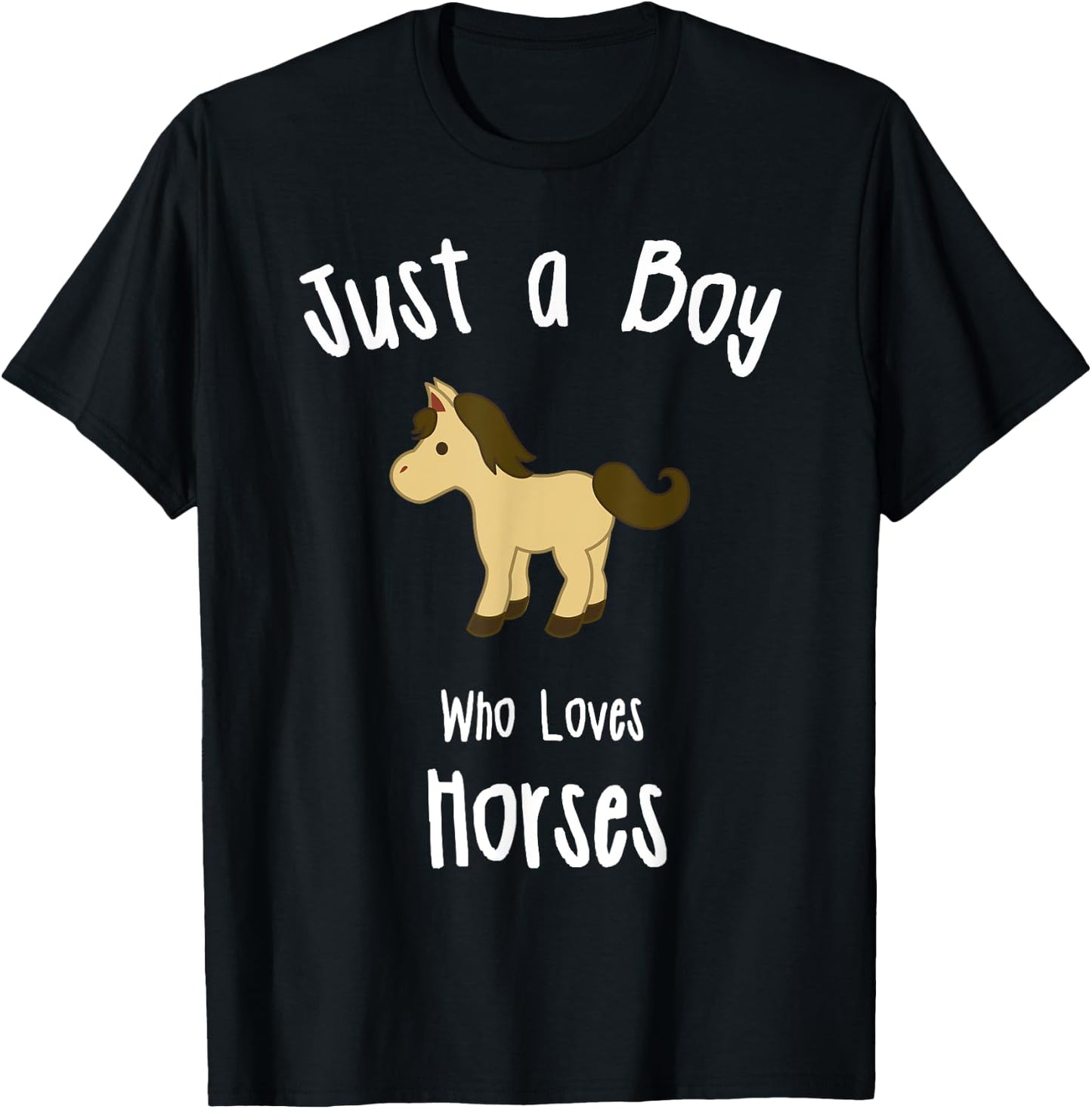 Boys Horse T-Shirt - T-Shirt | Black