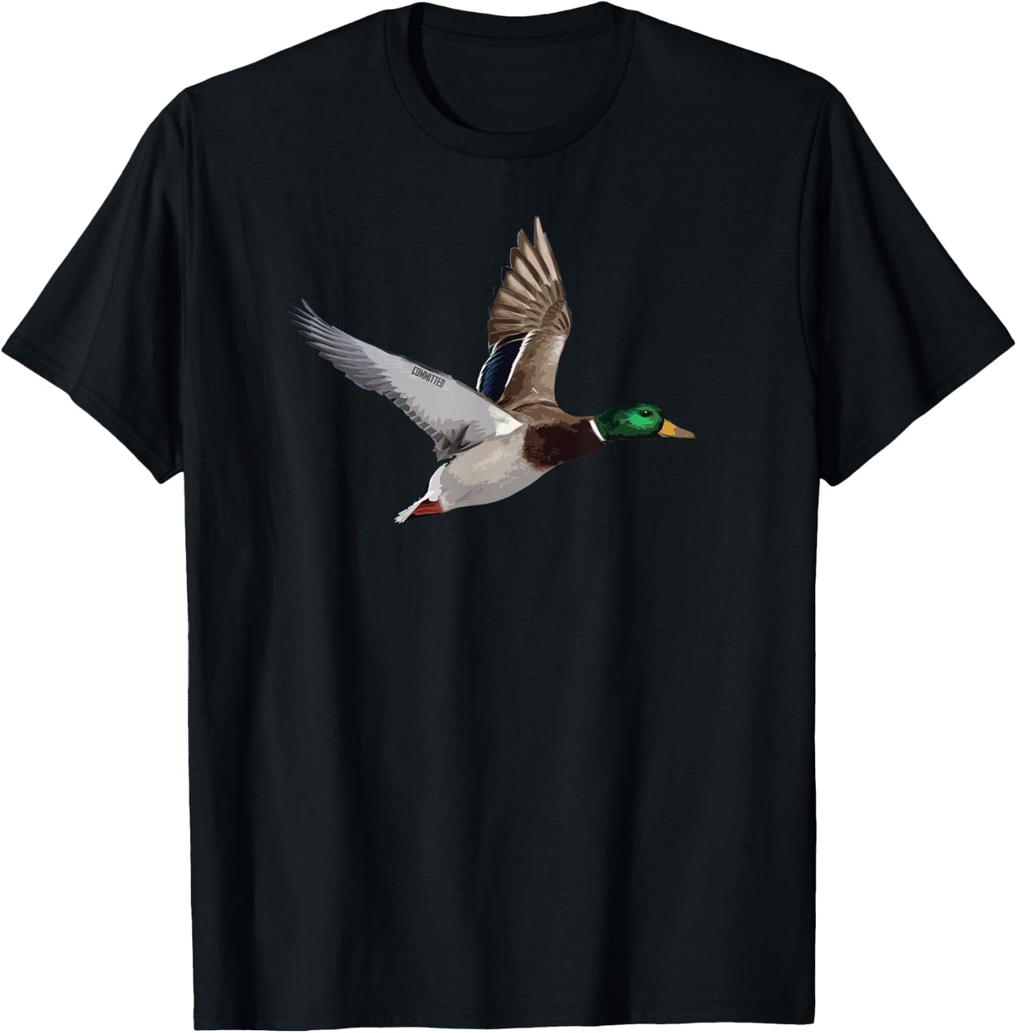 Lazy Drake - Duck Hunting Shirt by Committed Waterfowl T-Shirt - T-Shirt | Black