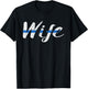 Thin Blue Line Support Police Wife Law Enforcement T-Shirt - T-Shirt | Black