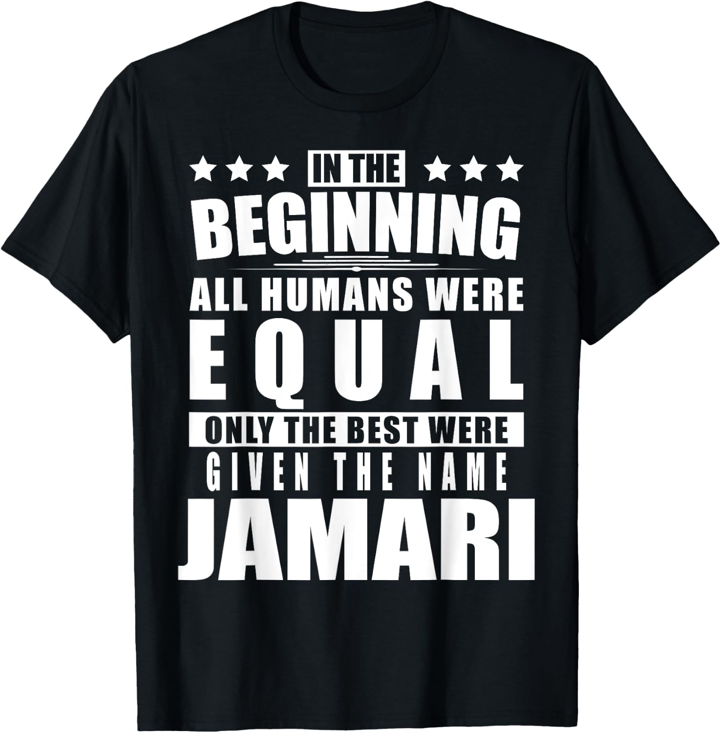 Name Jamari First Name Gifts - Funny Personalized Gift T-Shirt - T-Shirt | Black