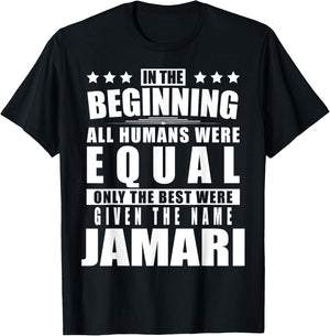 Name Jamari First Name Gifts - Funny Personalized Gift T-Shirt - T-Shirt | Black