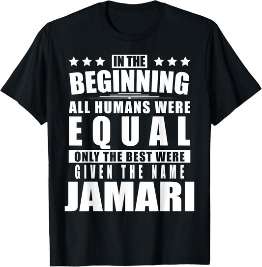 Name Jamari First Name Gifts - Funny Personalized Gift T-Shirt - T-Shirt | Black