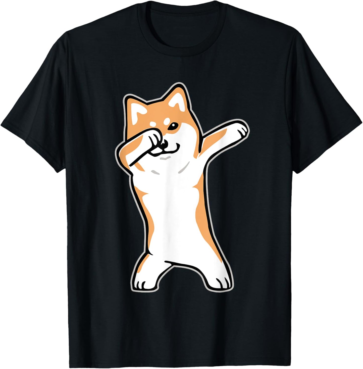 Dog Meme shirt DABBING SHIBA INU DOGE T-Shirt - T-Shirt | Black